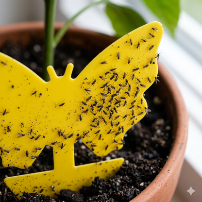 Non-Toxic Decorative Sticky Gnat Traps