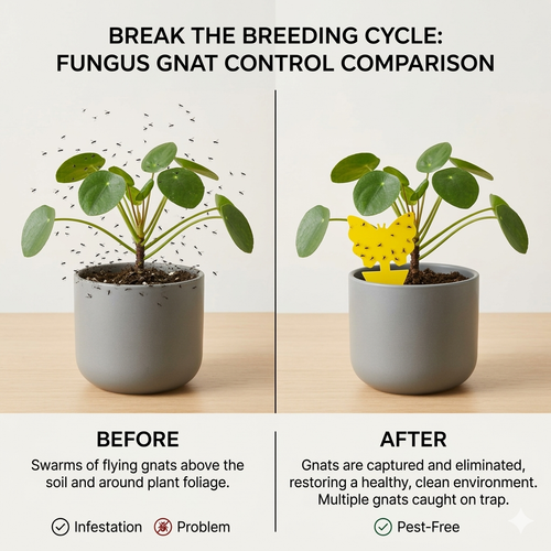 Non-Toxic Decorative Sticky Gnat Traps