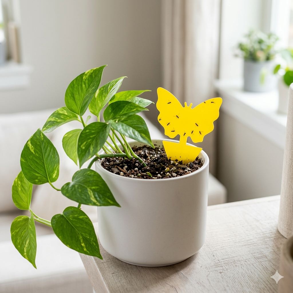 Non-Toxic Decorative Sticky Gnat Traps